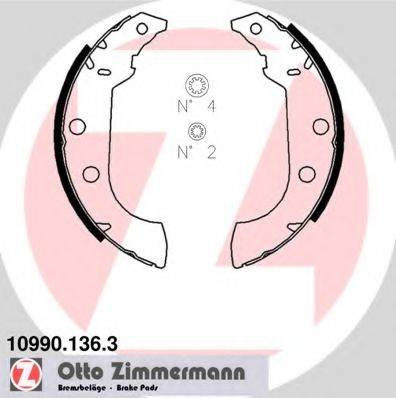 Комплект тормозных колодок ZIMMERMANN 10990.136.3