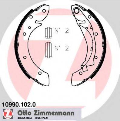 Комплект гальмівних колодок ZIMMERMANN 10990.102.0