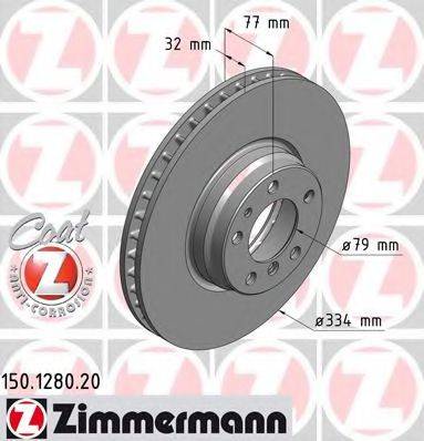 Тормозной диск ZIMMERMANN 150.1280.20