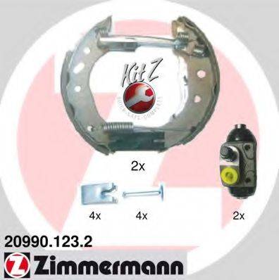Комплект гальмівних колодок ZIMMERMANN 20990.123.2
