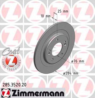 Тормозной диск ZIMMERMANN 285.3520.20
