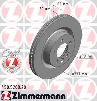 Тормозной диск ZIMMERMANN 450.5208.20