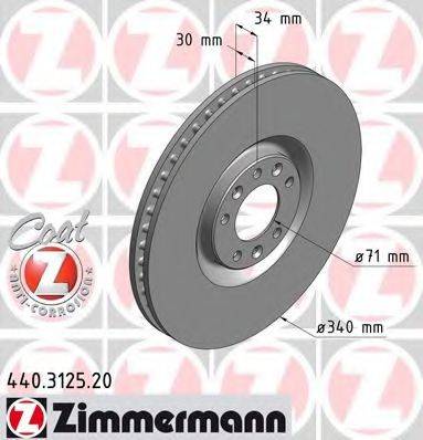 Тормозной диск ZIMMERMANN 440.3125.20
