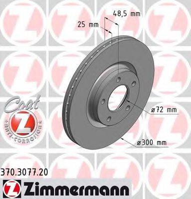Тормозной диск ZIMMERMANN 370.3077.20
