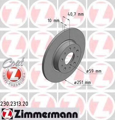 Тормозной диск ZIMMERMANN 230.2313.20