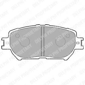 Комплект тормозных колодок, дисковый тормоз DELPHI LP1738
