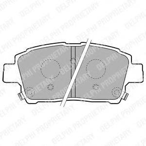 Комплект тормозных колодок, дисковый тормоз DELPHI LP1742