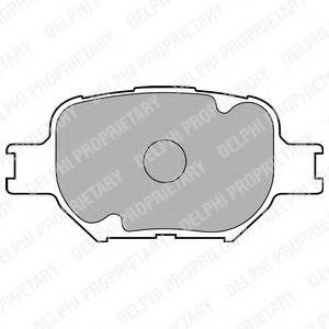 Комплект тормозных колодок, дисковый тормоз DELPHI LP1804