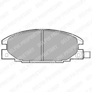 Комплект тормозных колодок, дисковый тормоз DELPHI LP629
