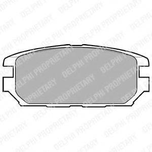 Комплект тормозных колодок, дисковый тормоз DELPHI LP921