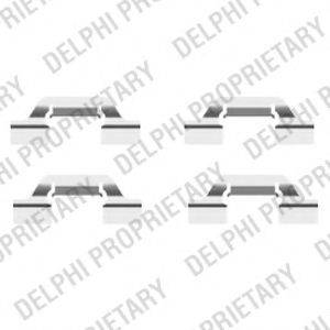 Комплектуючі, колодки дискового гальма DELPHI LX0438