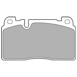 Комплект тормозных колодок, дисковый тормоз DELPHI LP2491