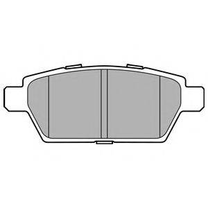 Комплект тормозных колодок, дисковый тормоз DELPHI LP2493