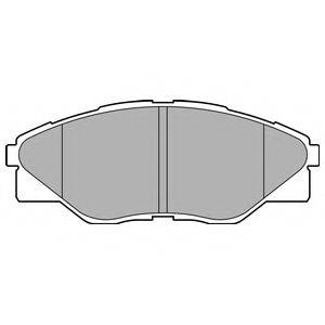 Комплект тормозных колодок, дисковый тормоз DELPHI LP2496
