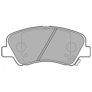 Комплект тормозных колодок, дисковый тормоз DELPHI LP2497