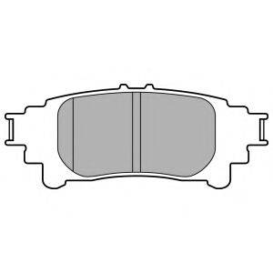 Комплект тормозных колодок, дисковый тормоз DELPHI LP3155