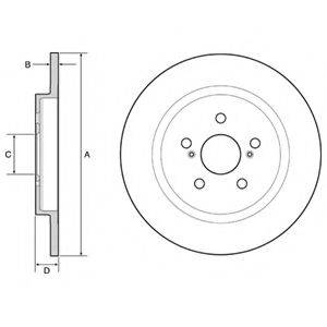 Тормозной диск DELPHI BG4650C