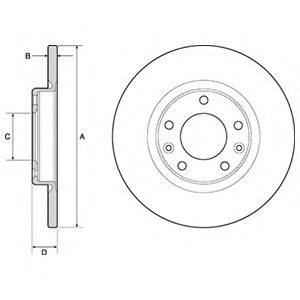 Тормозной диск DELPHI BG4661C
