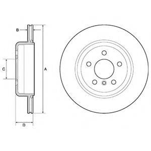 Тормозной диск DELPHI BG4664C