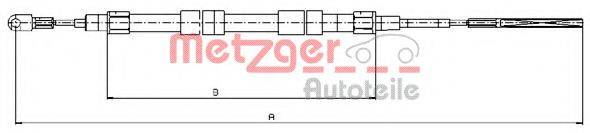 Трос, стояночная тормозная система METZGER 10.4156