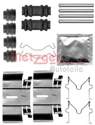 Комплектующие, колодки дискового тормоза METZGER 109-1836