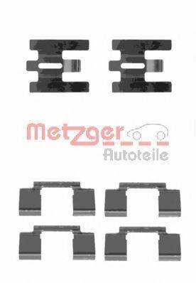 Комплектующие, колодки дискового тормоза METZGER 109-1160
