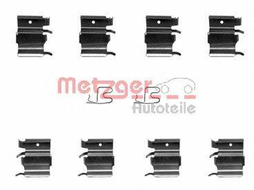 Комплектующие, колодки дискового тормоза METZGER 109-1244