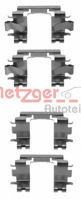 Комплектующие, колодки дискового тормоза METZGER 109-1257