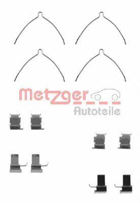 Комплектующие, колодки дискового тормоза METZGER 109-1261