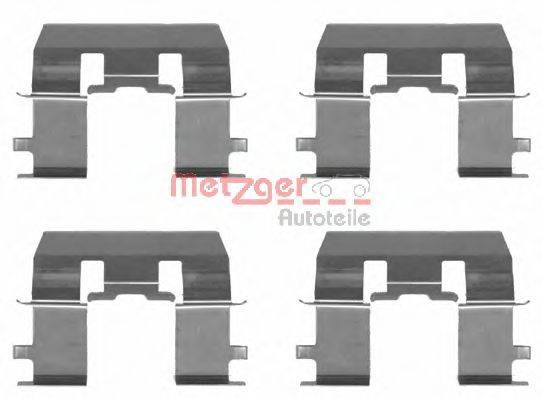 Комплектующие, колодки дискового тормоза METZGER 109-1281