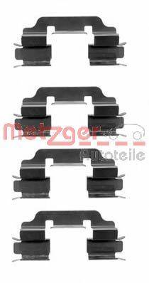 Комплектующие, колодки дискового тормоза METZGER 109-1601