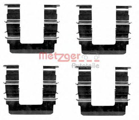 Комплектующие, колодки дискового тормоза METZGER 109-1615