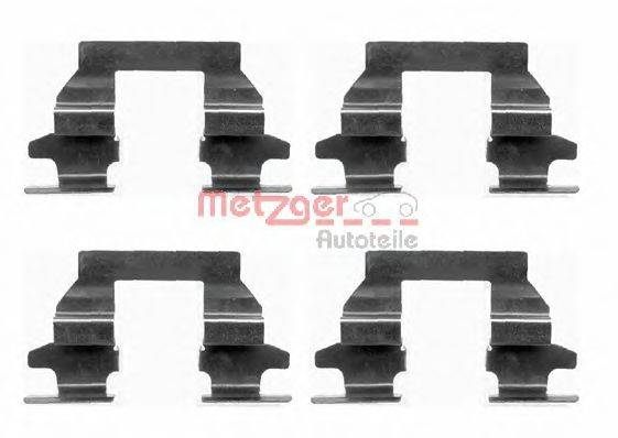 Комплектующие, колодки дискового тормоза METZGER 109-1625