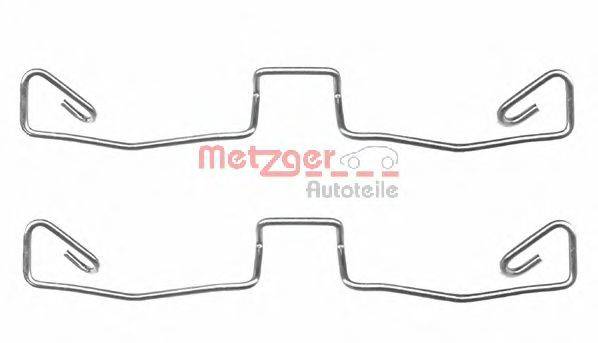 Комплектующие, колодки дискового тормоза METZGER 109-1633