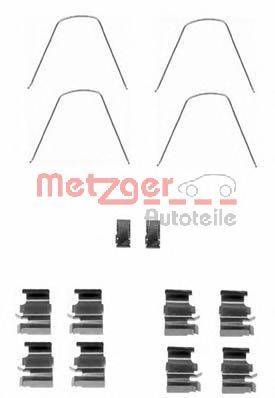 Комплектующие, колодки дискового тормоза METZGER 109-1651