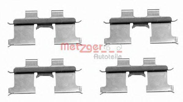 Комплектующие, колодки дискового тормоза METZGER 109-1667