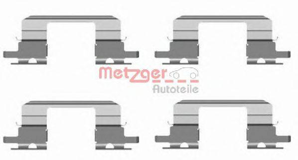Комплектуючі, колодки дискового гальма METZGER 109-1672