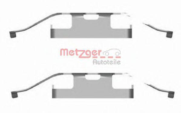 Комплектующие, колодки дискового тормоза METZGER 109-1682