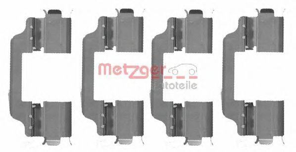 Комплектуючі, колодки дискового гальма METZGER 109-1707