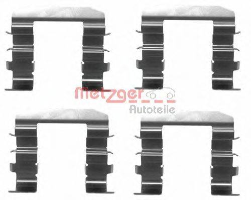 Комплектующие, колодки дискового тормоза METZGER 109-1708