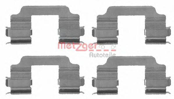 Комплектующие, колодки дискового тормоза METZGER 109-1709