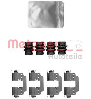 Комплектующие, колодки дискового тормоза METZGER 109-1881