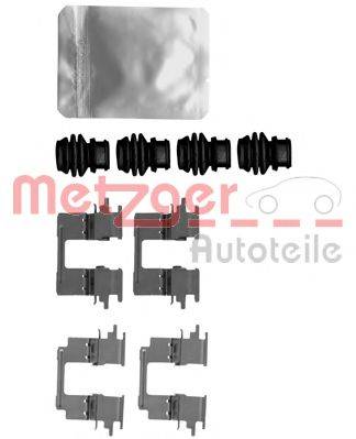Комплектуючі, колодки дискового гальма METZGER 109-1896
