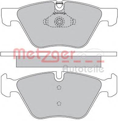 Комплект гальмівних колодок, дискове гальмо METZGER 1170203