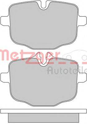 Комплект тормозных колодок, дисковый тормоз METZGER 1170565